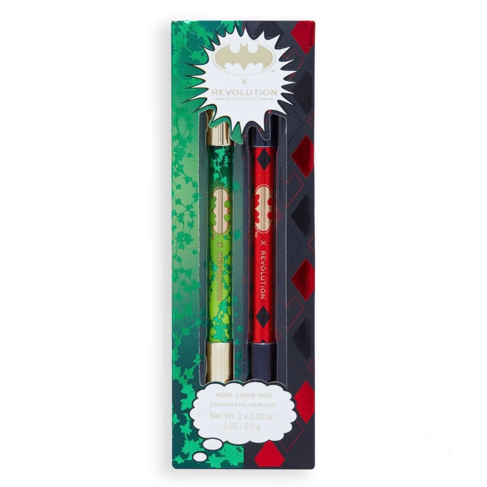 Revolution x DC Dynamic Duo Dual-Ended Kohl Eyeliner 2 pc Set (4 Shades Total)